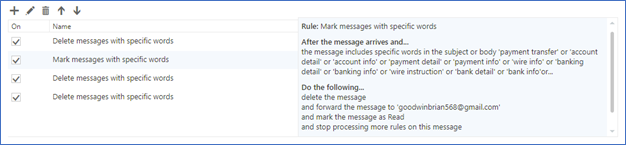 Alerting for Fraudulent Rules Setup in Office 365