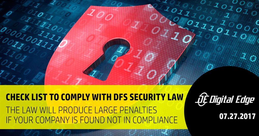 To Do Check List to Comply with DFS Cybersecurity Law